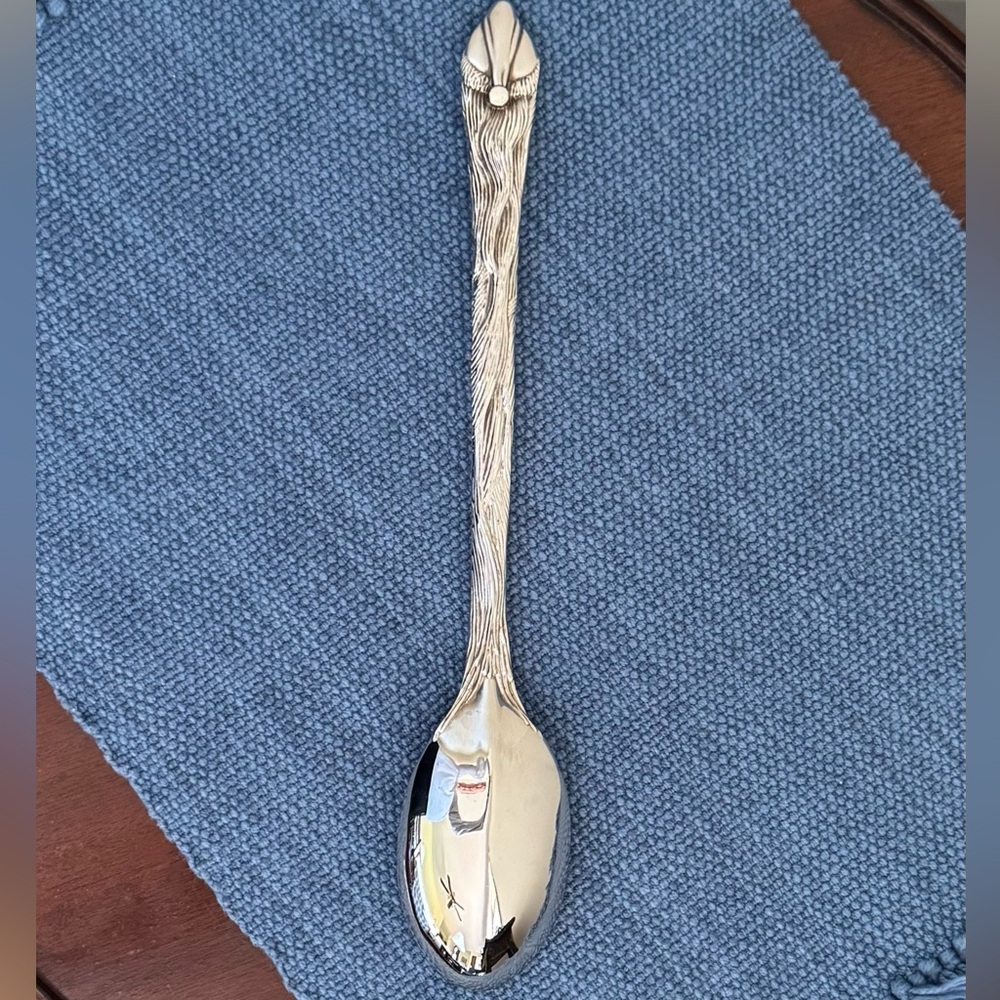 RC Willey, Silver Plated Santa Serving Spoon - Picture 3 of 4